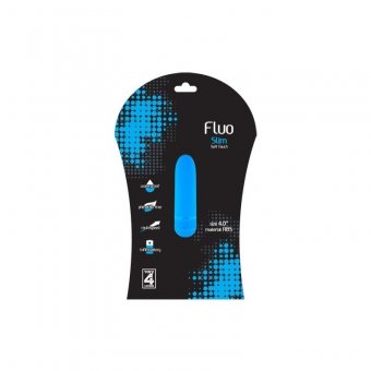 Vibrator Fluo Slim Blu